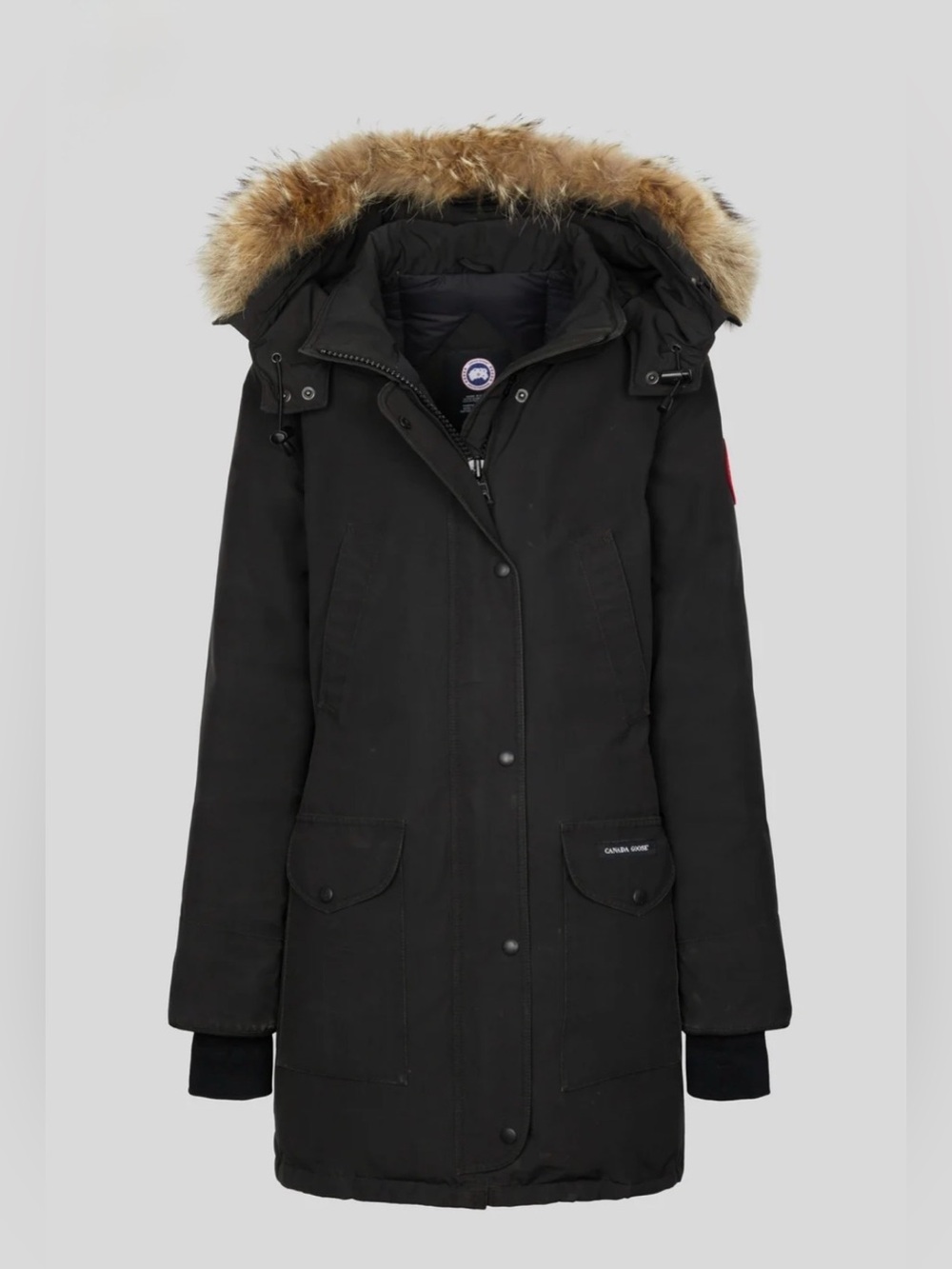 Canada Goose Women’s Black Trillium Parka size S - Picture 4 of 12